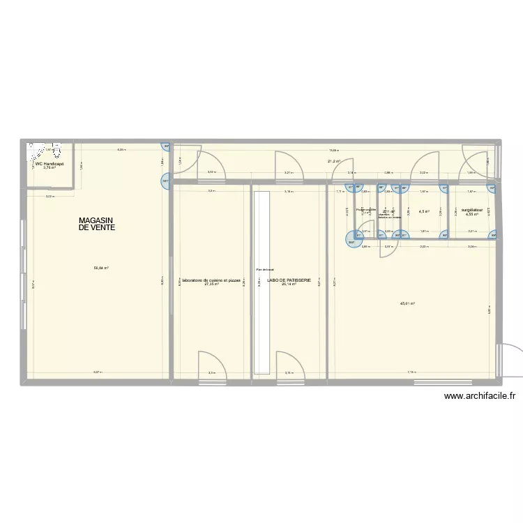 PROJET ATRIUM. Plan de 10  et 194 m²