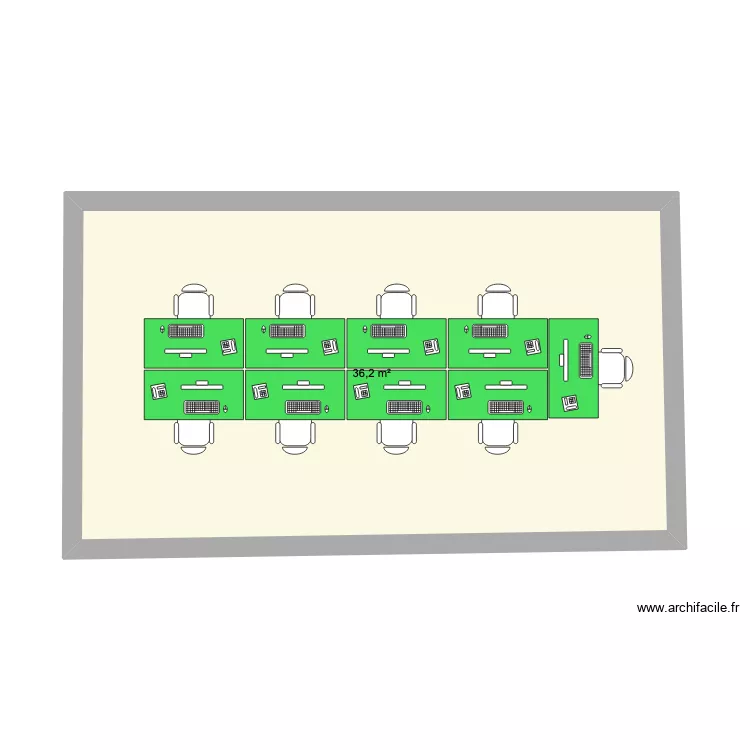 web. Plan de 1  et 36 m²
