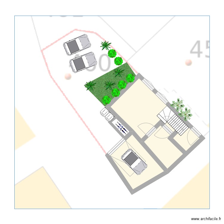 BAT LARGENTIER. Plan de 2 pièces et 24 m2