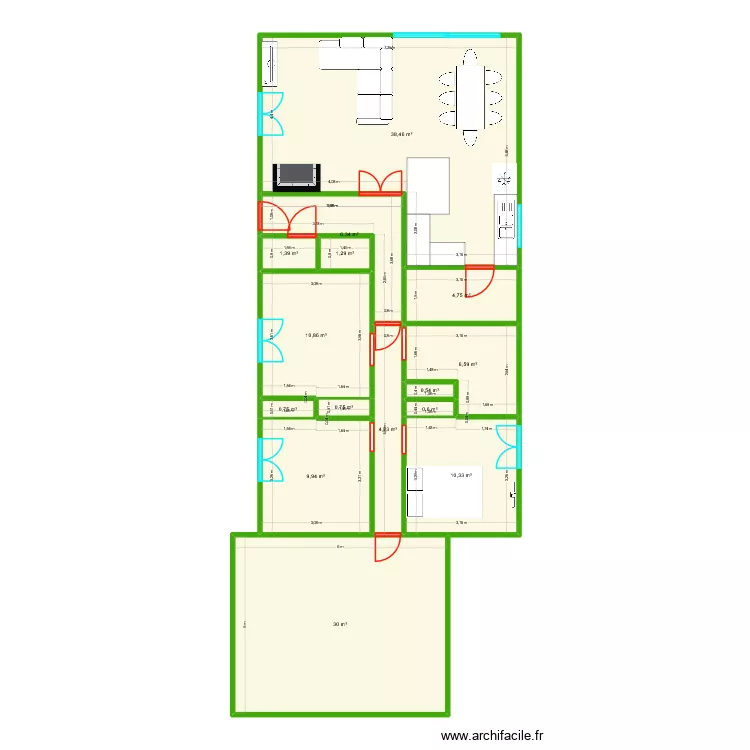 v3 v3. Plan de 15 pièces et 127 m² v3 v3. Plan de 15 pièces et 127 m²