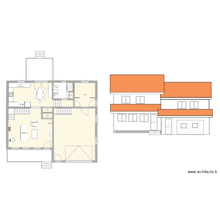 FG-15A. Plan de 6 pièces et 104 m2