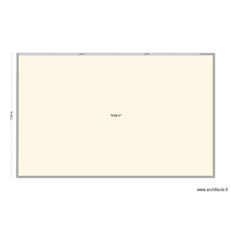 Living Hardelot II. Plan de 1 pièce et 80 m2