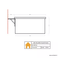 abri jardin et pool house face Sud