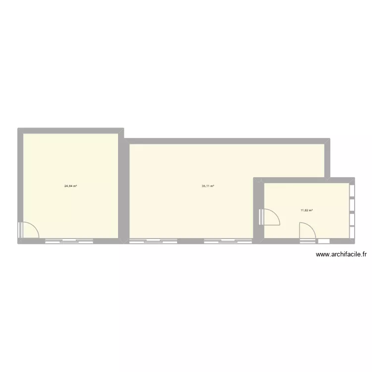 ML AUTO. Plan de 3  et 72 m²