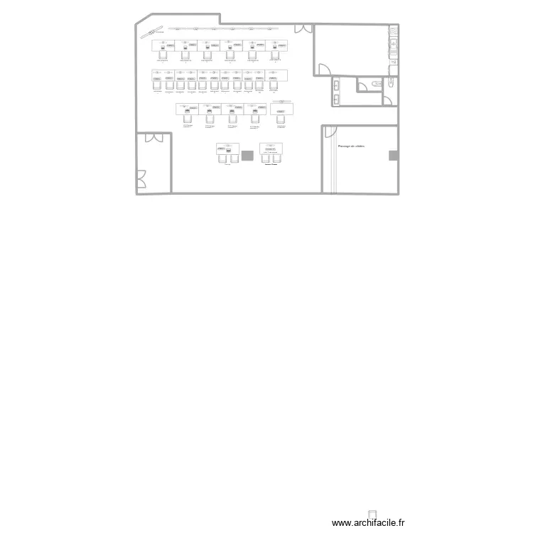 LOL 6 2025 / Implantation Régie 2ème étage V3. Plan de 13 Pièces et 443 m² LOL 6 2025 / Implantation Régie 2ème étage V3. Plan de 13 Pièces et 443 m²