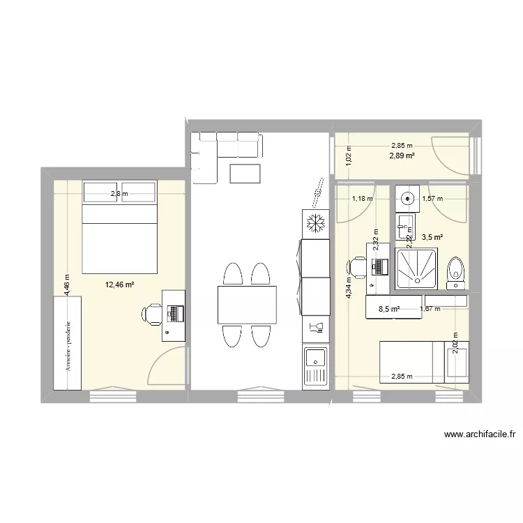 DELODER V2. Plan de 4 et 27 m² DELODER V2. Plan de 4 et 27 m²