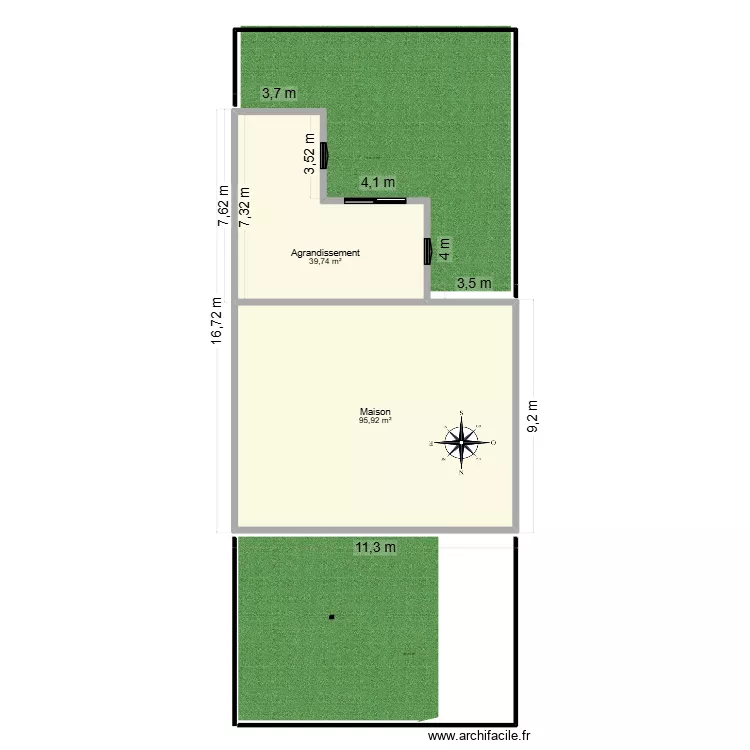 plan masse maison2. Plan de 2 et 136 m² plan masse maison2. Plan de 2 et 136 m²