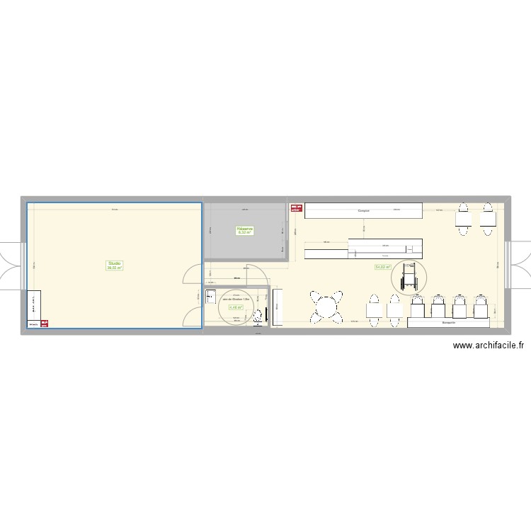 JOYA | Cantine & Studio. Plan de 0 pièce et 0 m2
