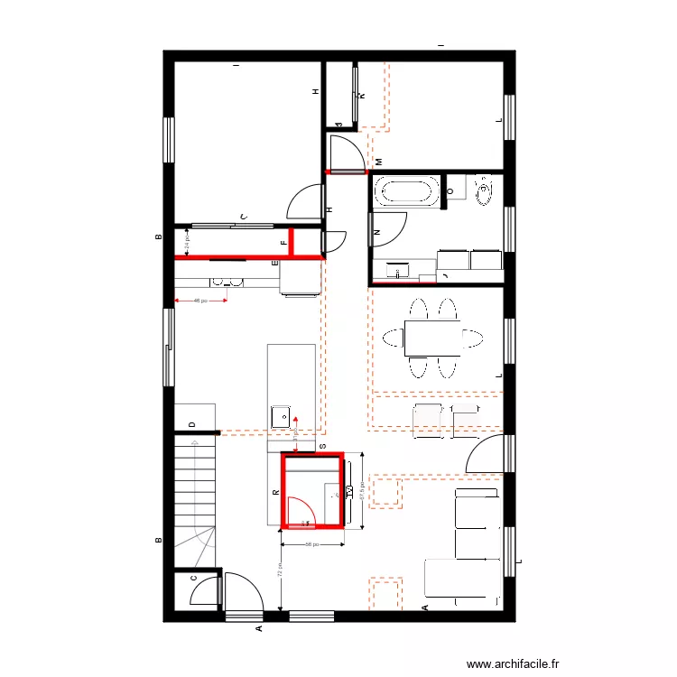 lavigueur rdch Menuiserie. Plan de 