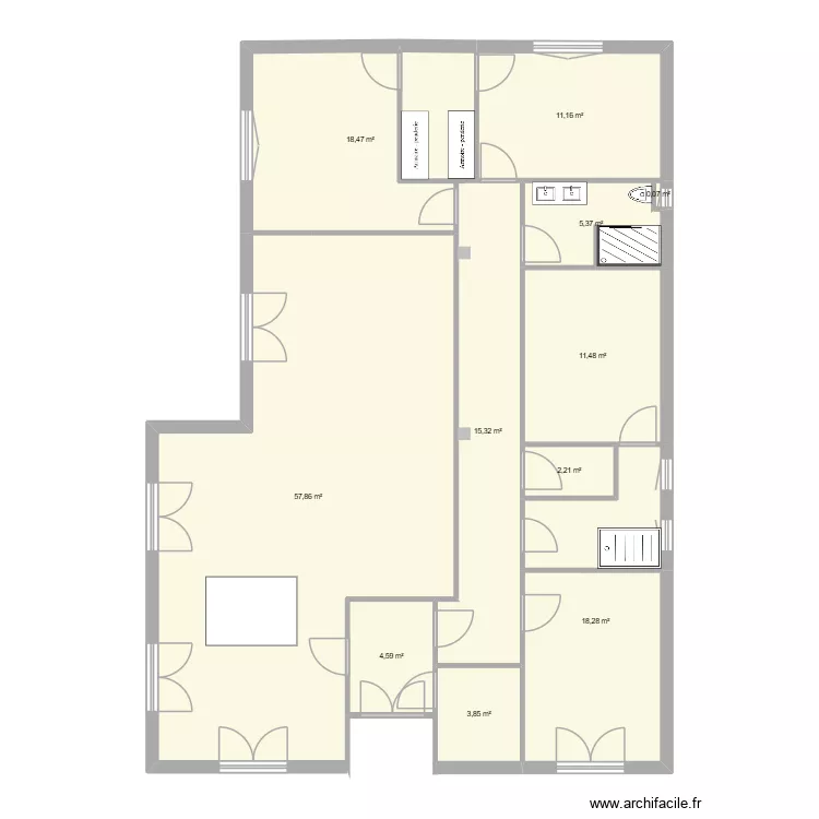 4 8 mai. Plan de 11  et 149 m²