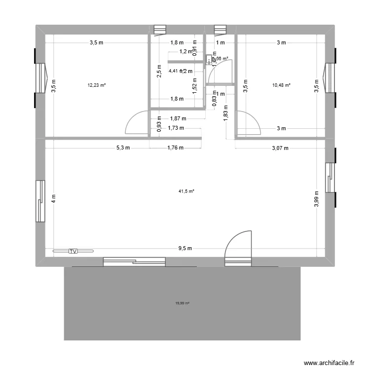 brun1. Plan de 5 et 70 m² brun1. Plan de 5 et 70 m²