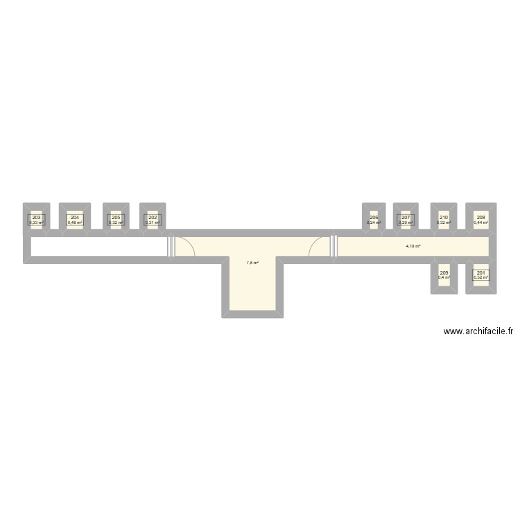 6Robert Chasteland. Plan de 12 pièces et 16 m2
