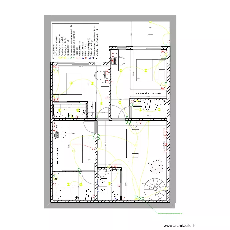 retaillons etage. Plan de 