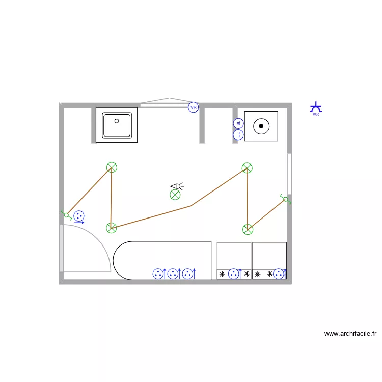 Delmotte2. Plan de 1 Pièce et 11 m² Delmotte2. Plan de 1 Pièce et 11 m²