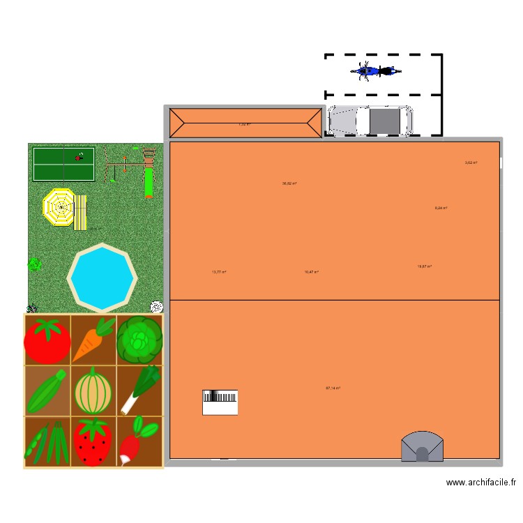 lucas.chavet. Plan de 8 pièces et 187 m2