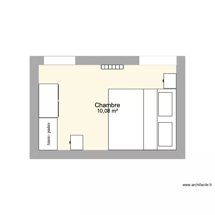 Chambre Na&euml;l. Plan de 