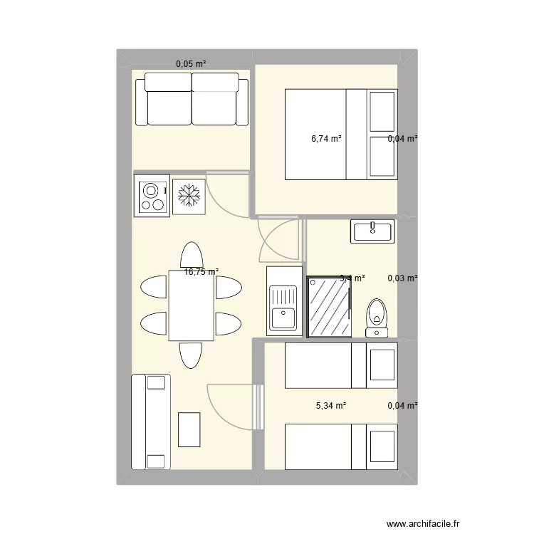 CHALET3. Plan de 