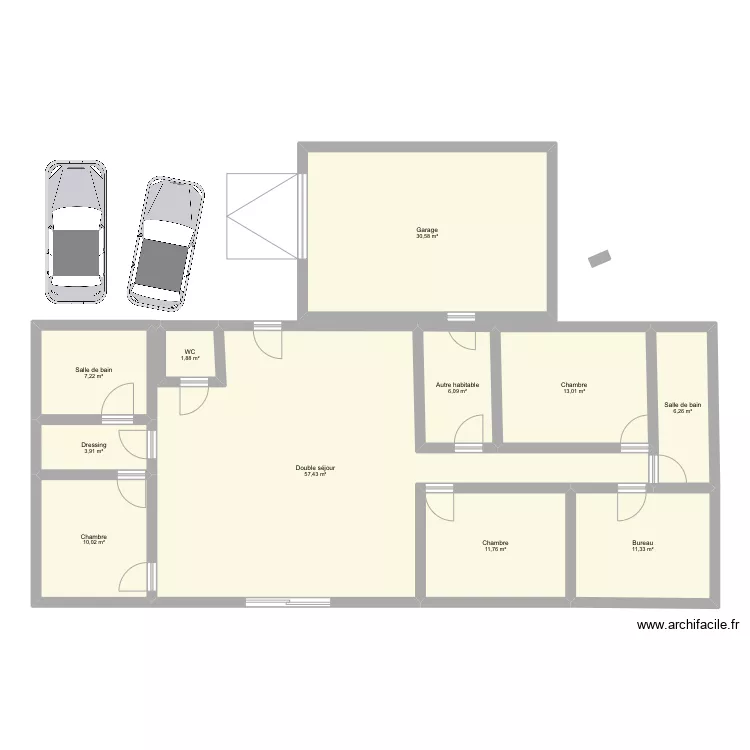 Maison. Plan de 