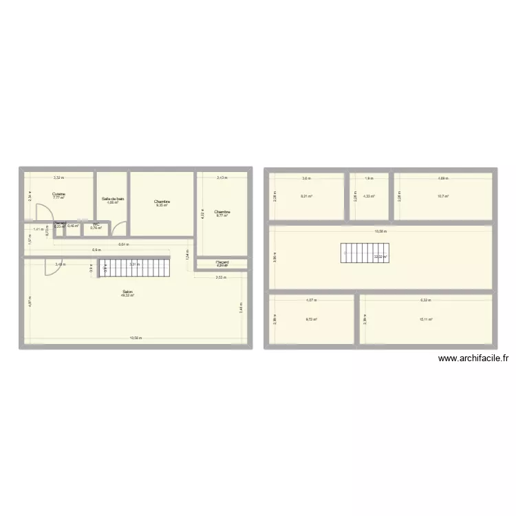 MAISON BOURAY. Plan de 15 et 163 m² MAISON BOURAY. Plan de 15 et 163 m²