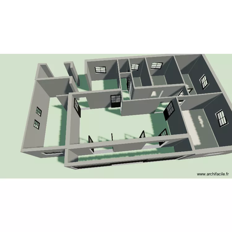 MAISON V1. Plan de 3 Pièces et 37 m² MAISON V1. Plan de 3 Pièces et 37 m²