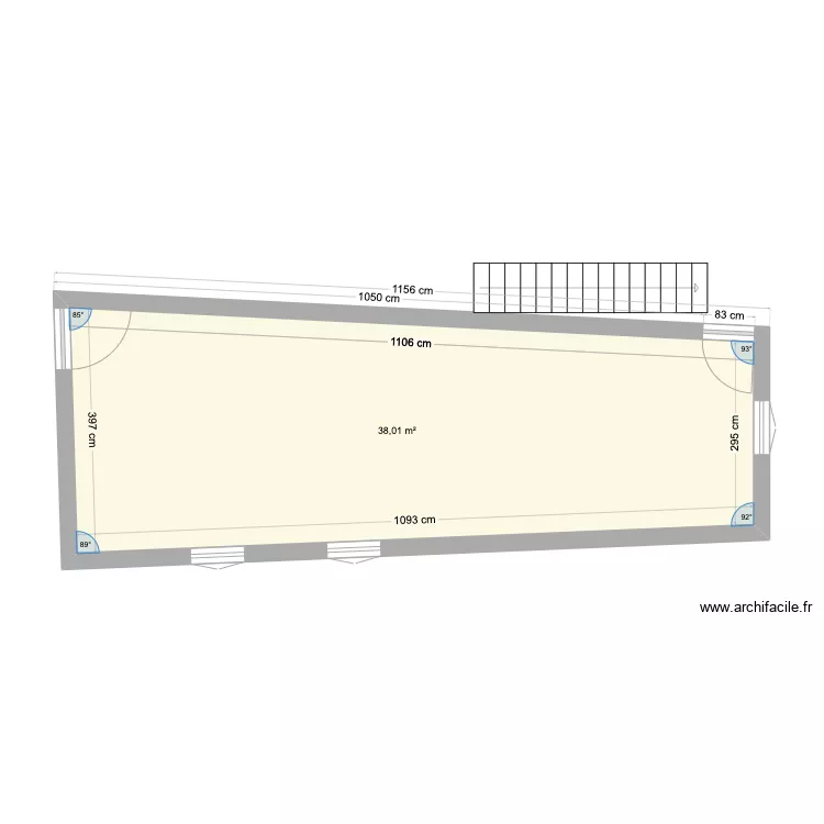 Nv salon cuisine. Plan de 