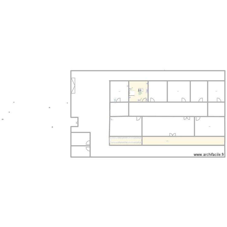 maison. Plan de 6 pièces et 1048 m2