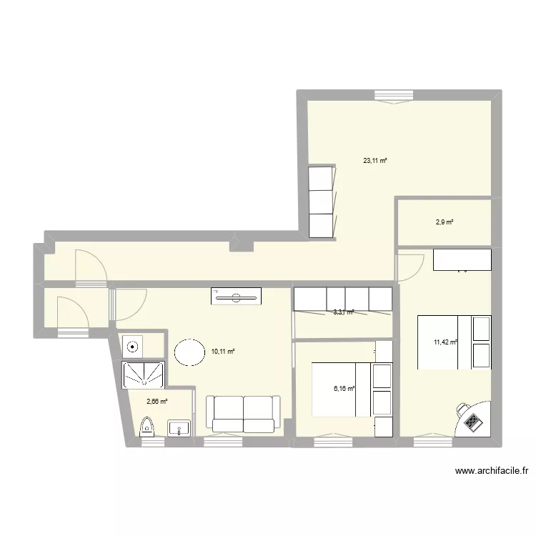 vernier 2 X F2 A. Plan de 