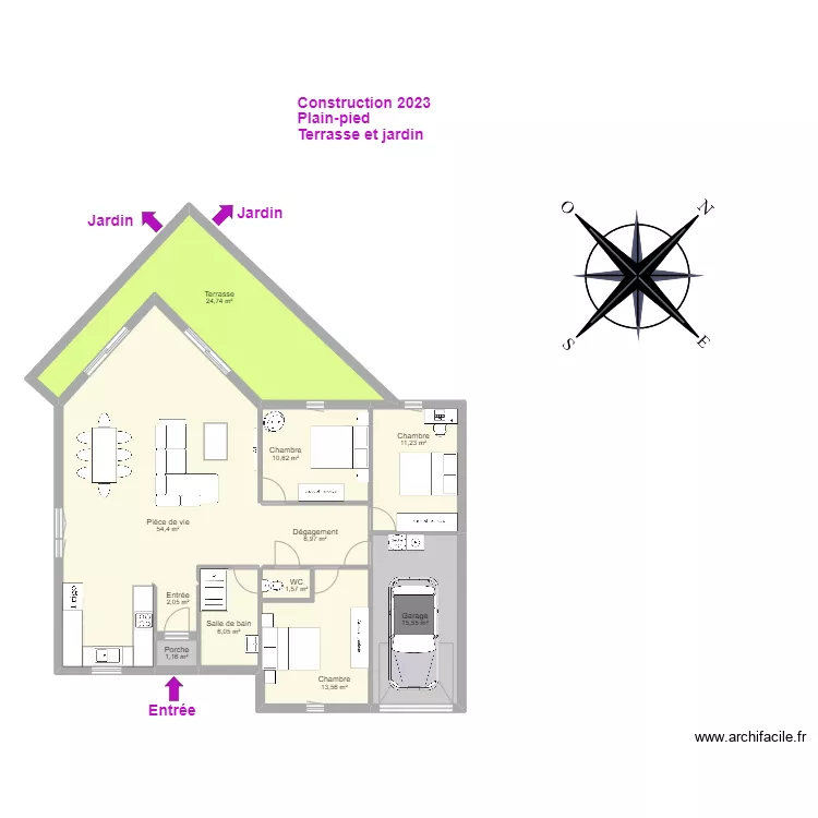 LAPOULLE. Plan de 
