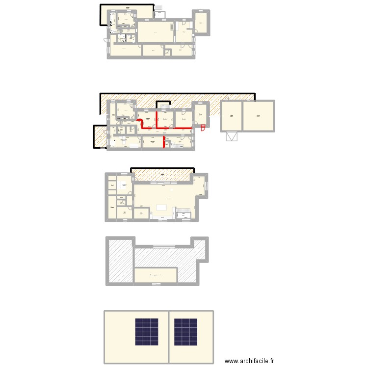cusy. Plan de 52 pièces et 1155 m2