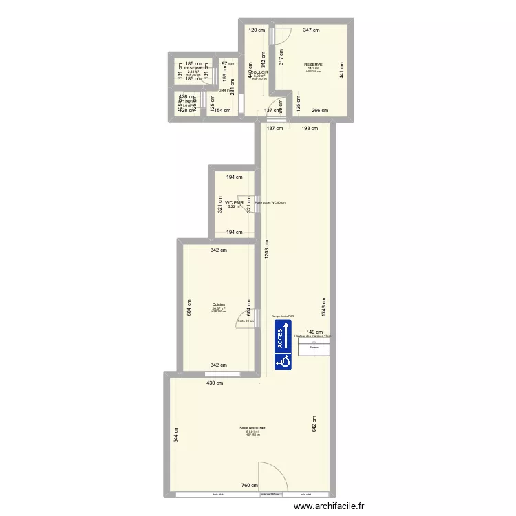 DA ZIA MARIA PLAN APRES TRAVAUX 1.1 aout. Plan de 