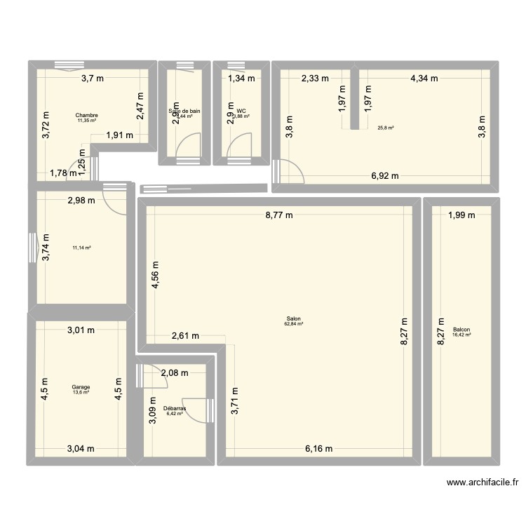 maison. Plan de 0 pièce et 0 m2