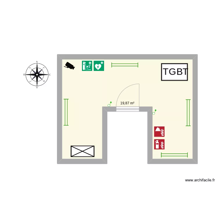 local technique cabinet m&eacute;dical. Plan de 