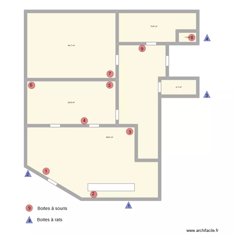 EL COMACO. Plan de 6  et 185 m²