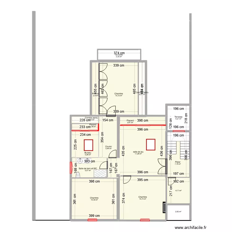 PAIX ETAGE 1 / A - DEFINITIF. Plan de 