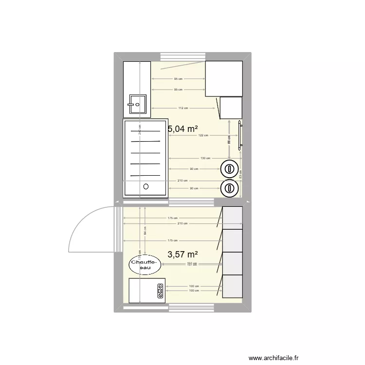 garage. Plan de 2 et 9 m² garage. Plan de 2 et 9 m²