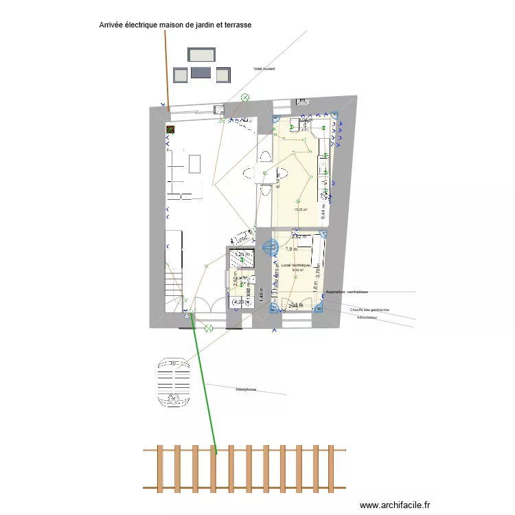 Plan maison gizia &eacute;lectricit&eacute; RDC. Plan de 