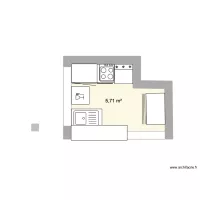 cuisine 3 m * 2,20 m