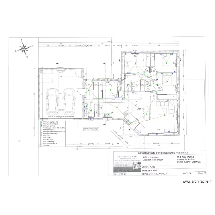 menuet christian. Plan de 