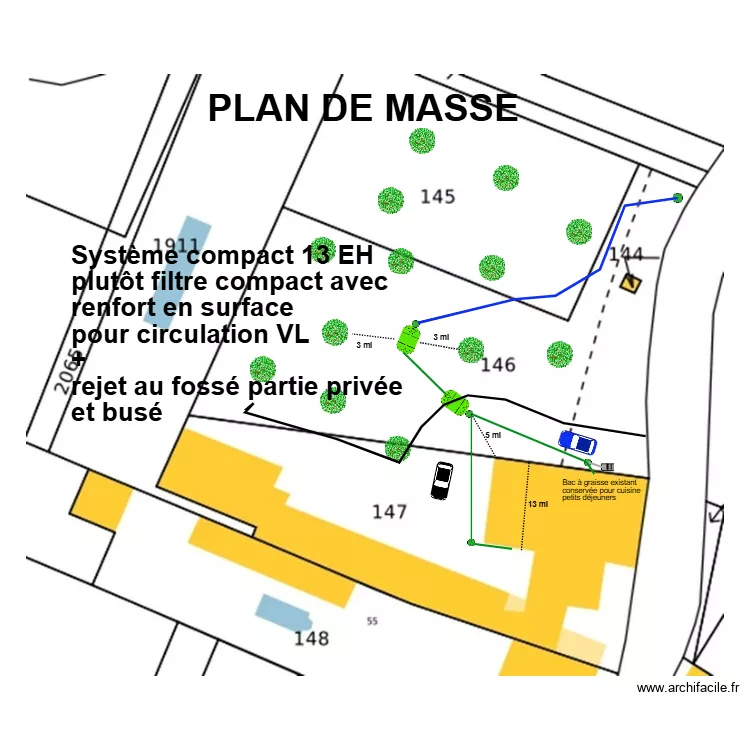 Domaine des MARCOUJANS. Plan de 