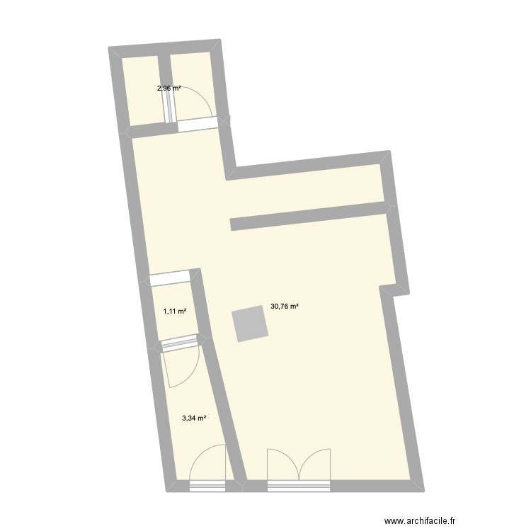 ESCALE TAPAS. Plan de 4 pièces et 38 m2