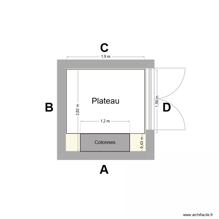 M ARCHI - EC12. Plan de 1 et 4 m² M ARCHI - EC12. Plan de 1 et 4 m²