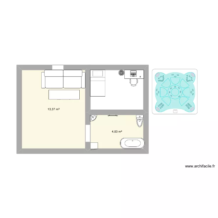picines. Plan de 2 et 18 m² picines. Plan de 2 et 18 m²