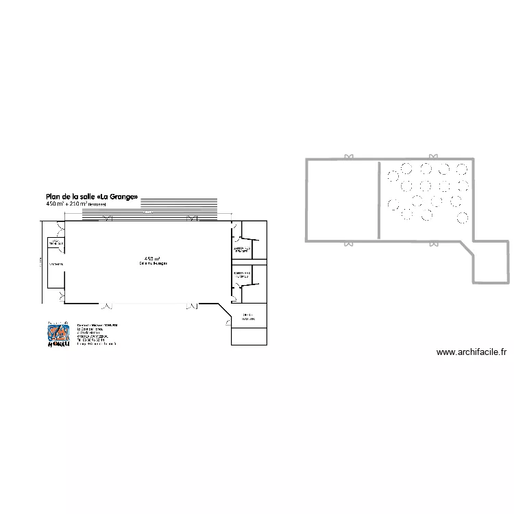 Cour du honau. Plan de 