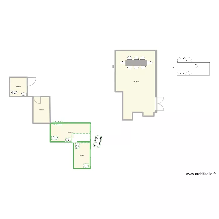 sanitaires. Plan de 