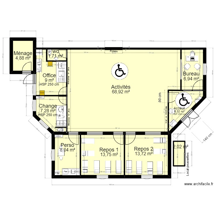 LA VALETTE 2_vers_TB. Plan de 11 pièces et 143 m2
