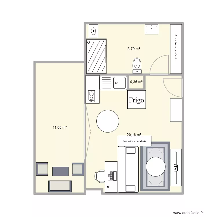 appartement. Plan de 4 et 41 m² appartement. Plan de 4 et 41 m²
