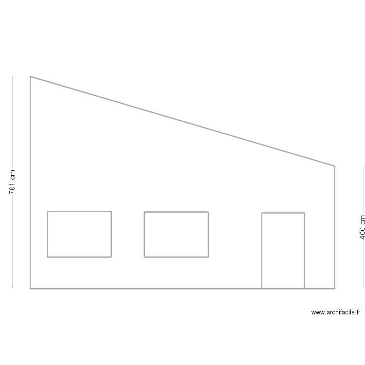 LOCAL GRAULNET. Plan de 4 pièces et 61 m2