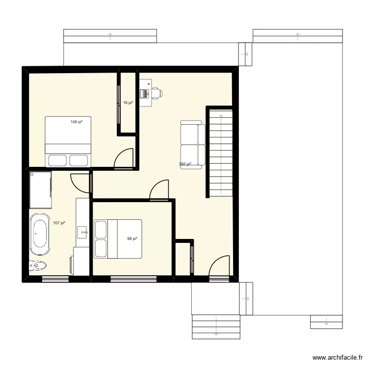 Céline Anctil rdch 2. Plan de 5 et 62 m² Céline Anctil rdch 2. Plan de 5 et 62 m²