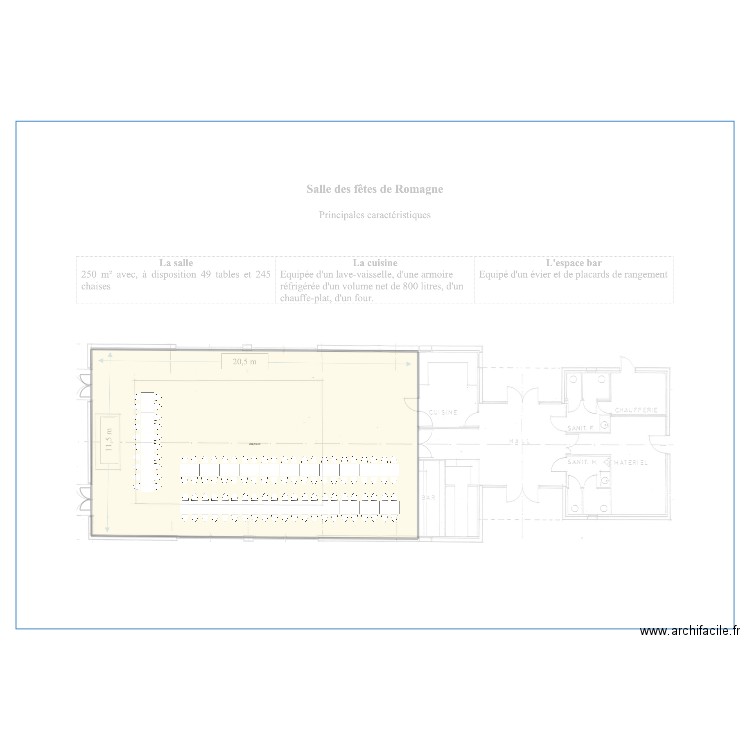 Plan de salle mariage . Plan de 0 pièce et 0 m2