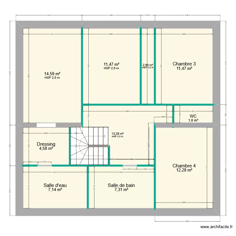 Capucines 2. Plan de 18  et 403 m²